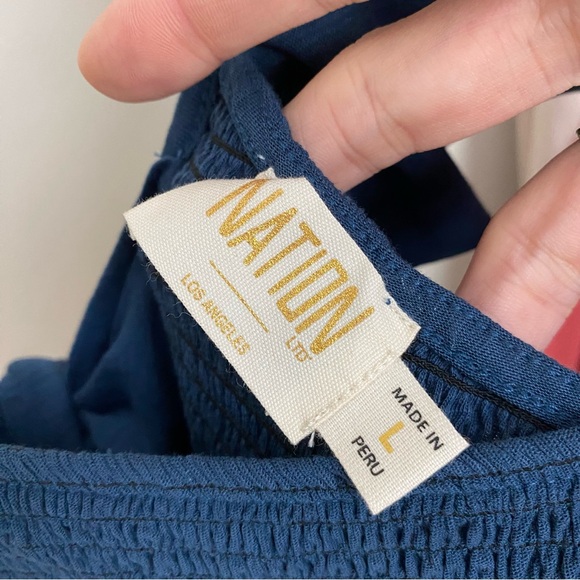 Anthro l NATION Smocked Top - Picture 4 of 5